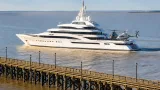168m luxury 'discovery yacht' Scenic Eclipse II spotted off Southend with two helicopters