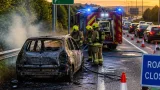Belfast M2 slip road closed after car destroyed by fire on Fortwilliam exit
