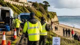 Ben Stiller sighted with film crew on Dorset coast near Highcliffe Castle