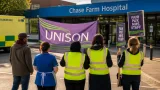 Dozens of outsourced hospital staff begin strike at Chase Farm amid ongoing dispute