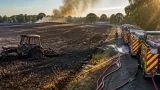 Farm blaze near Enville scorches around 20 acres and destroys a tractor