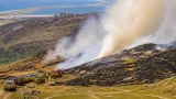 Fire crews battle 'challenging' wildfire across 2,000 acres in Rhinogydd near Harlech