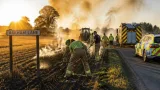 Four teenagers arrested after arson damages York farm fields