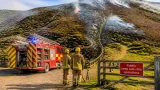 Gwynedd mountain fires: services urge public to keep away as crews hold the line