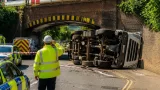 Ipswich services slowed after lorry hits railway bridge in Bury St Edmunds