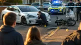 Man in his 20s in critical condition after collision between Tesla and electric bike in Leigh
