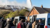 Residents allowed brief, escorted return to collect essentials amid Dunwich Heath wildfire