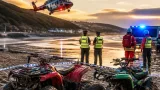 Rider airlifted after serious quad bike collision on Barmouth Beach; police appeal