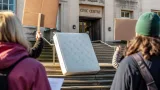 Southampton campaigners bring mattress to Civic Centre calling for free bulky collections
