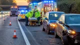 Two women taken to Royal Stoke after two-car crash on A50 at Tean