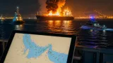 Vessel ablaze near Oman as UK monitoring escalates amid rising Gulf tensions