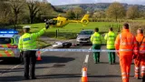 Woman airlifted to hospital after Leigh-on-Mendip crash in Somerset