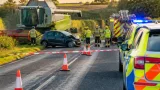 Woman left with serious injuries after collision with combine harvester on A617
