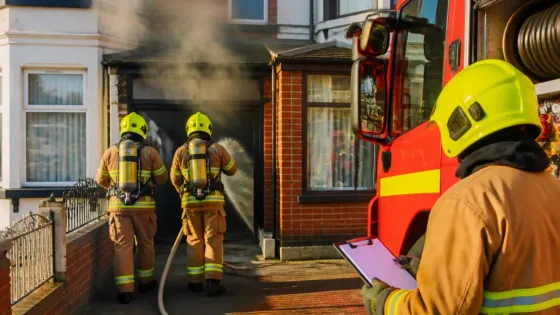 Blackpool: Garage blaze on Grange Road extinguished after 1 hour 40 minutes
