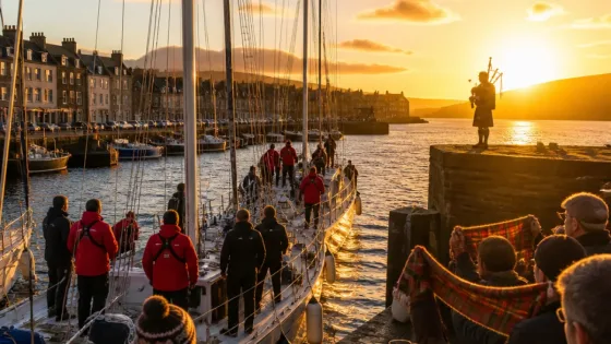Clipper yachts arrive in Oban as Scottish crew celebrate end of transatlantic leg