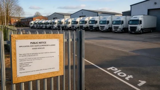 Darlington firm bids to run eight lorries from Preston Farm operating centre in Stockton