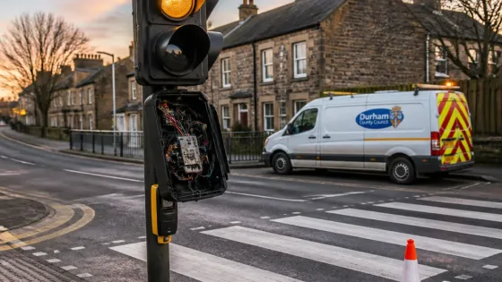 Deliberate damage to County Durham traffic lights raises safety concerns