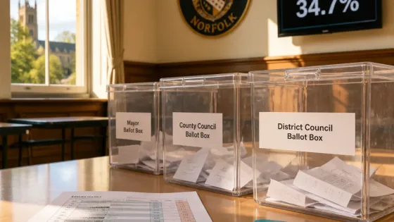 Former detective Colin Sutton wins Norfolk PCC contest in low-turnout vote