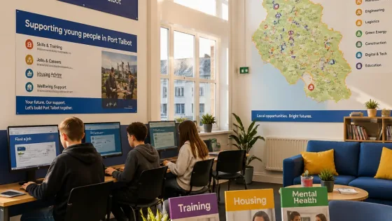 Port Talbot youth hub wins £250,000 to boost jobs, training and housing support