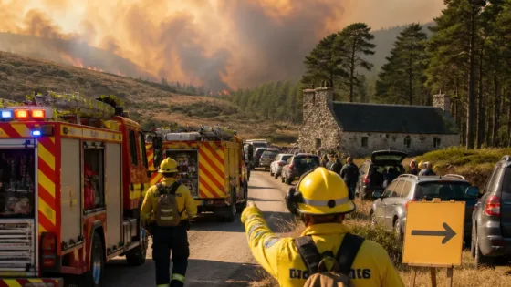 Residents evacuated as large wildfire spreads near Ryvoan Bothy in Cairngorms