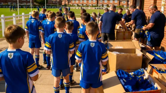 Warrington-area Appleton U15s receive new kits through Royal Mail scheme