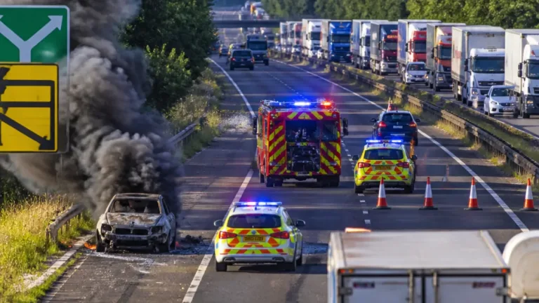 A34 traffic at a standstill after vehicle fire causes severe delays