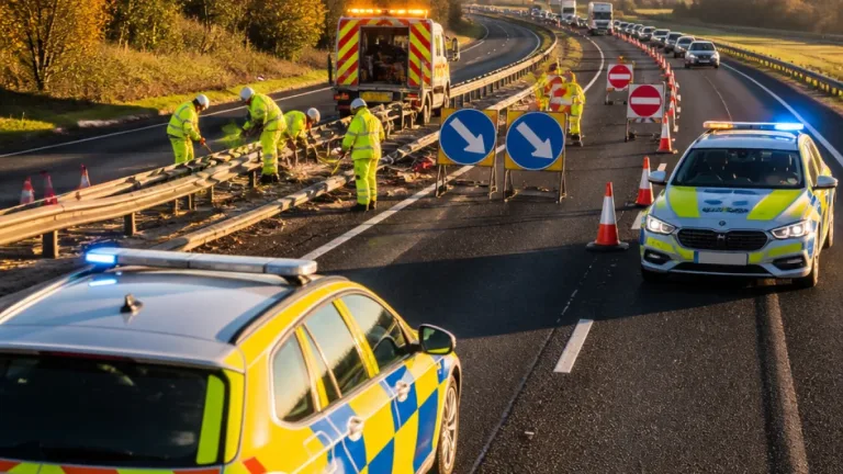 A419 reopens after early-hours crash near Cirencester damages central reservation