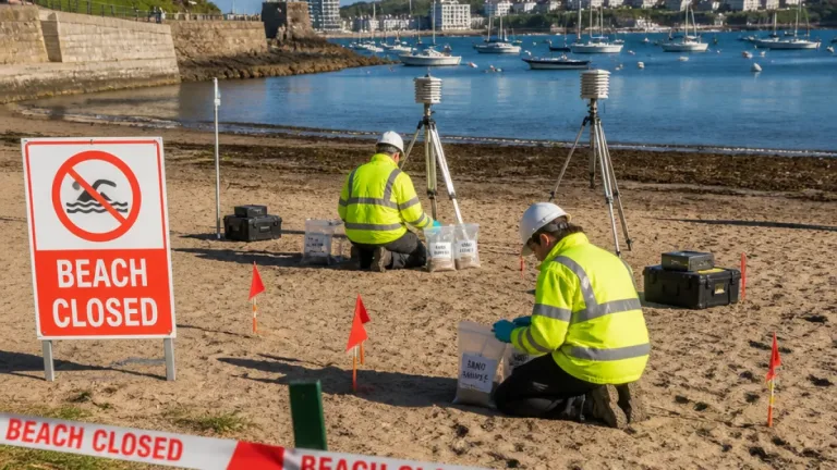Air tests find no airborne asbestos at Mount Batten but sand fibres persist