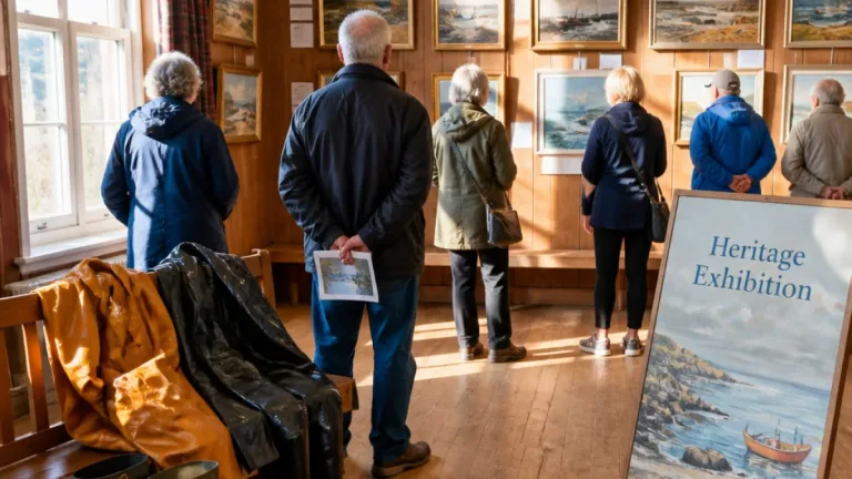 Angus MacDonald paintings revealed as Carradale honours fisherman-artist