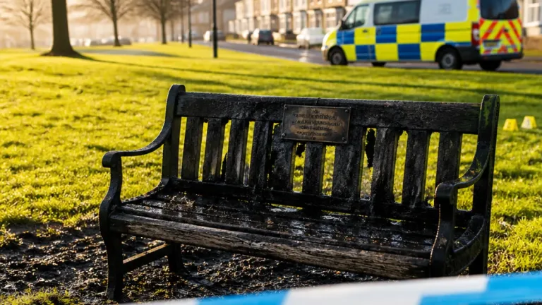 Arson probe after memorial bench for Abercanaid woman destroyed in early-hours blaze