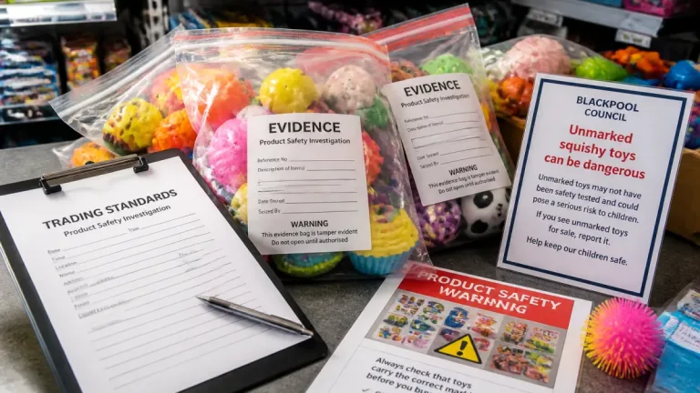 Blackpool raids seize 372 hazardous counterfeit ‘squishy’ toys, council issues warning