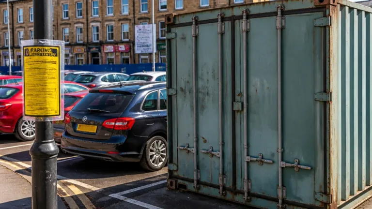 Bradford council orders removal of unauthorised container retail unit from Orange Street car park