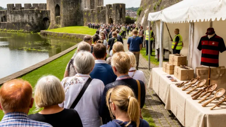 Caerphilly Castle hosts Antiques Roadshow as hundreds queue with family treasures