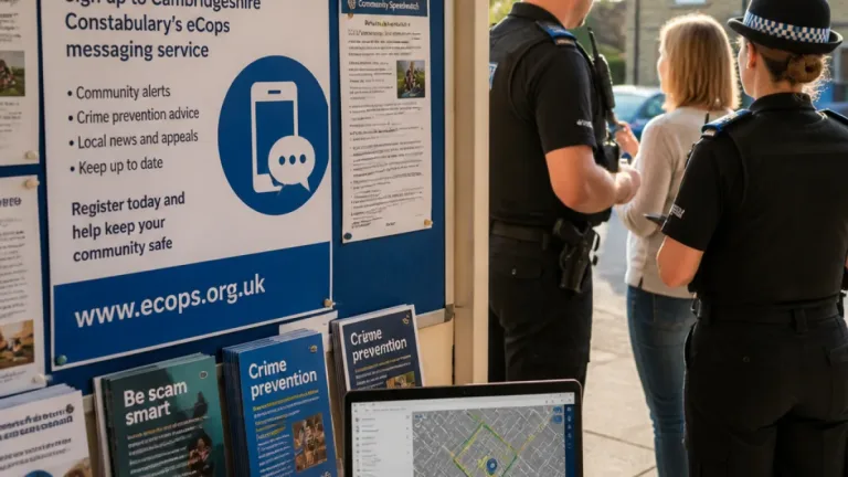 Cambridgeshire police urge residents to join free eCops messaging service
