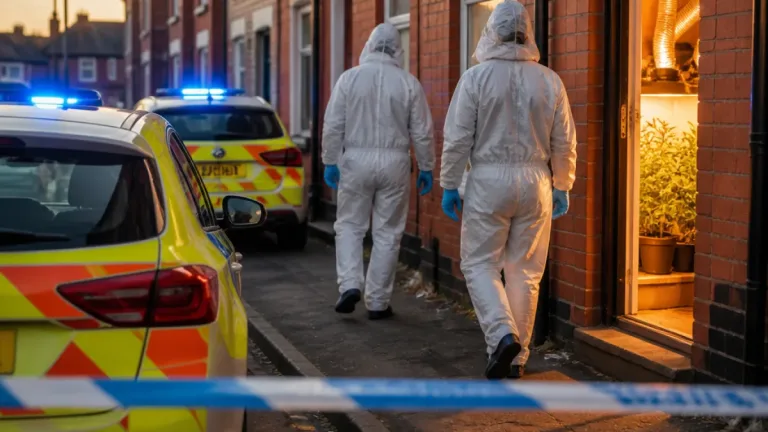 Cannabis farm uncovered after midnight police call-out on Stockton terraced street
