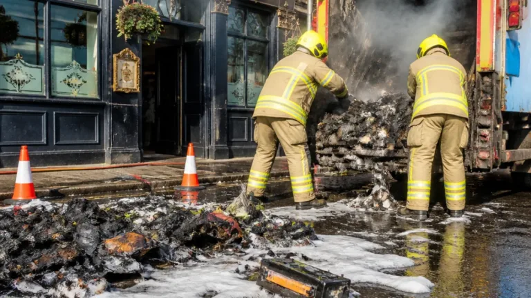 Cardiff bin lorry fire sparks renewed warning over unsafe battery disposal