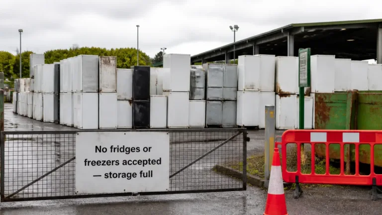 Carmarthenshire halts fridge and freezer drop-offs as centres hit storage limits