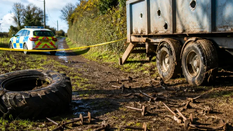 Carmarthenshire police probe after metal spikes damage vehicles on public right of way