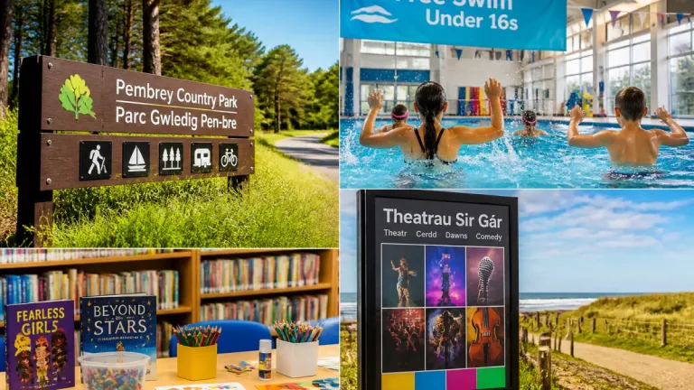 Carmarthenshire sets out summer of parks, pools, libraries and theatre for families