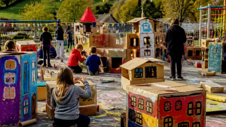 Ceredigion playground transformed for International Day of Play at Ysgol y Dderi