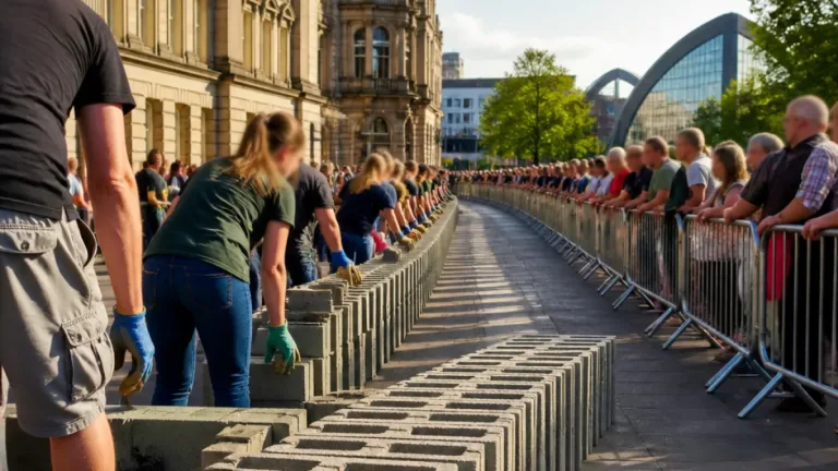 City-wide domino run to sweep Newcastle in dramatic finale to NOVUM festival