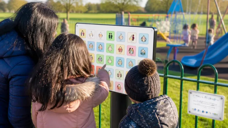 Communication boards installed in 14 Hounslow playgrounds to boost inclusive play