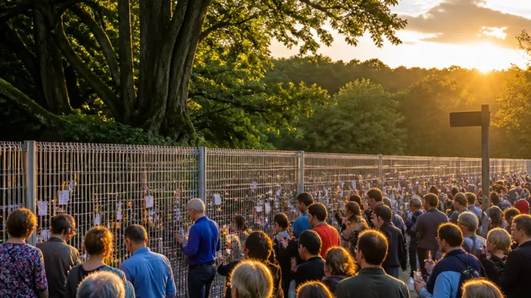 Community holds vigil as developer erects 2.4m fence around Finnamore Wood