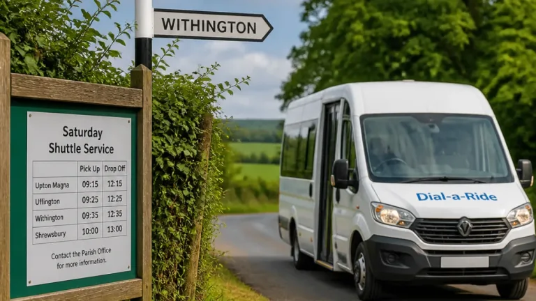 Community shuttle trial links Shrewsbury to outlying villages in bid to restore rural access