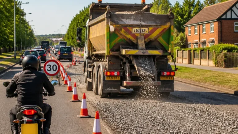 Council criticised after surface dressing carried out during hot spell as motorists complain