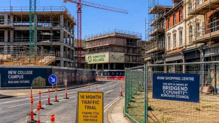 Council outlines progress on Bridgend town centre masterplan, major projects near completion