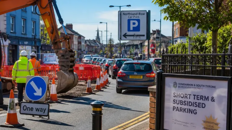 Council urged to back subsidised parking and better signage as gas works hit Dungannon traffic