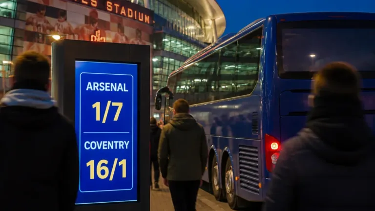 Coventry City prepare for tough test at Arsenal as bookmakers make hosts heavy favourites