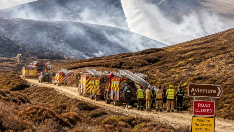 Crews make progress on Cairngorms wildfire as Aviemore moved out of immediate danger