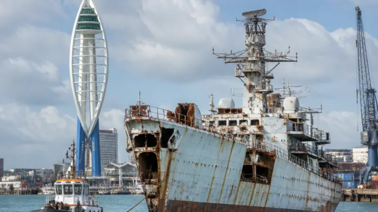 Decommissioned Type 23 frigate HMS Montrose to be dismantled in Turkey after leaving Portsmouth